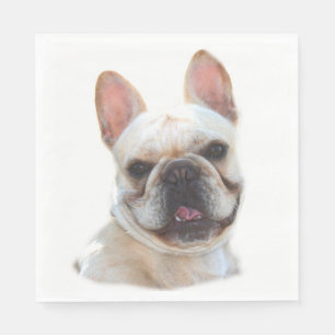 Guardanapo De Papel Buldogue francês feliz