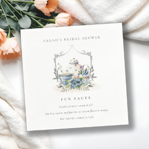 Guardanapo De Papel Bule Chaleira de Chá Floral Fatos Divertidos Chá d