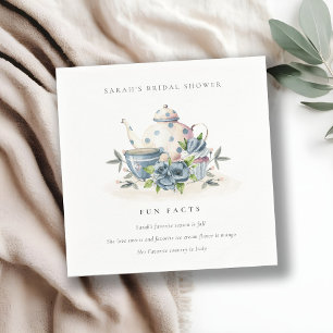 Guardanapo De Papel Bule Chaleira de Chá Floral Fatos Divertidos Chuve