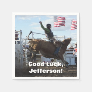 Guardanapo De Papel Bull Rider e Bucking Bull Rodeo