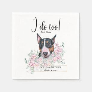 Guardanapo De Papel Bull Terrier Dog Casamento Cocktail Napkins