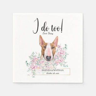 Guardanapo De Papel Bull Terrier Dog Casamento Cocktail Napkins