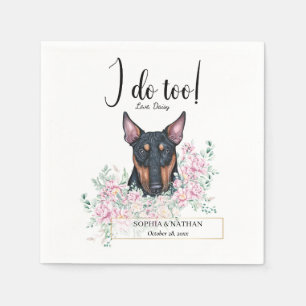 Guardanapo De Papel Bull Terrier Dog Casamento Cocktail Napkins
