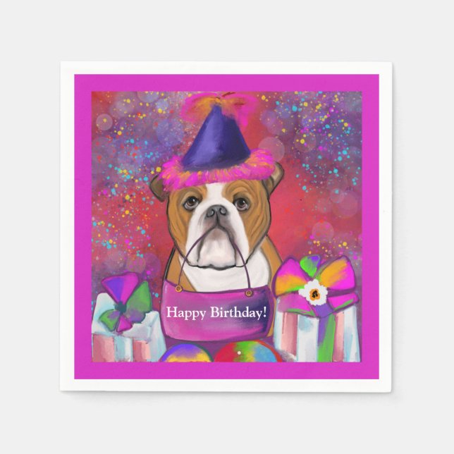 Guardanapo De Papel Bulldog       (Frente)