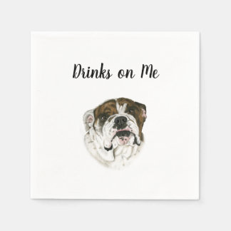 Guardanapo De Papel BullDog Cocktail Napkins
