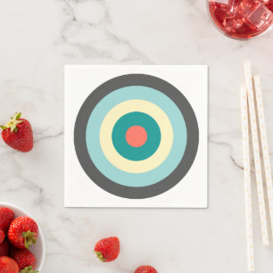 Guardanapo De Papel Bullseye cinzento da combinação por Shirley Tayl