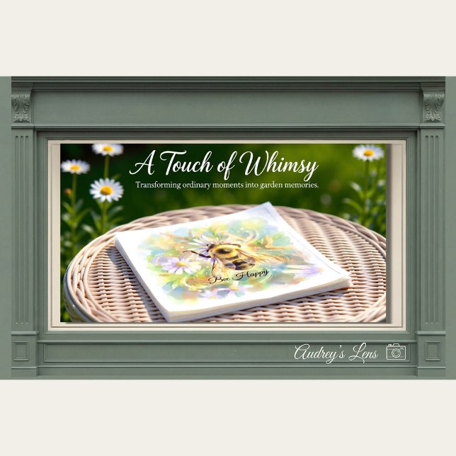 Guardanapo De Papel Bumblebee Nursery | Whimsical Garden (Criador carregado)