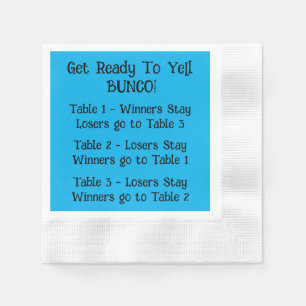 Guardanapo De Papel Bunco Direciona Napkin em Azul