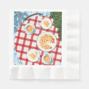 Guardanapo De Papel Bundt Cake and Coffee for Two