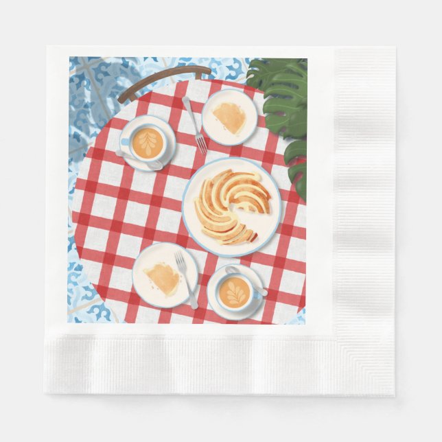Guardanapo De Papel Bundt Cake and Coffee for Two (Frente)