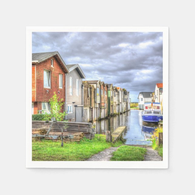 Guardanapo De Papel Bungalow Harbor - Paisagem Centenária do Barco (Frente)