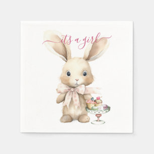 Guardanapo De Papel Bunny Chá de fraldas Girl