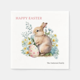 Guardanapo De Papel Bunny & Floral Egg