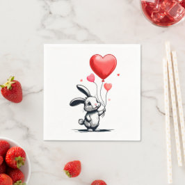 Guardanapo De Papel Bunny Love Balloons