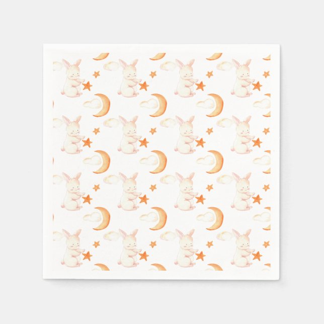 Guardanapo De Papel Bunny Sonha Chá de fraldas Neutro (Frente)