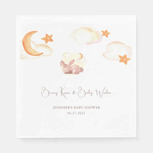 Guardanapo De Papel Bunny Sonha Chá de fraldas Neutro (Frente)