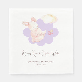 Guardanapo De Papel Bunny Sonha Chá de fraldas Roxo