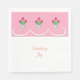 Guardanapo De Papel Buquê De Casamento — Alegria De Casamento