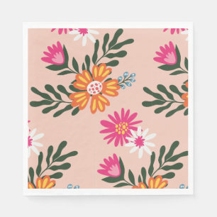 Guardanapo De Papel Buquê De Flor De Verão A Rosa