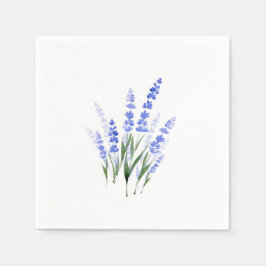 Guardanapo De Papel Buquê de Lavanda de Aquarela