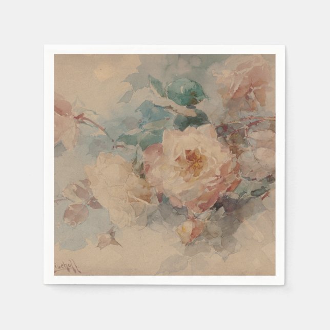 Guardanapo De Papel Buquê de Rosas - Franz Bischoff (Frente)