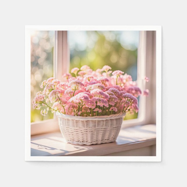 Guardanapo De Papel Buquê Lace da Rainha Rosa Anne (Frente)