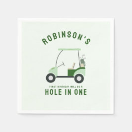 Guardanapo De Papel Buraco Moderno em um aniversário de golfe