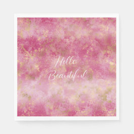 Guardanapo De Papel Burgundy Cherry Dourado Ombre