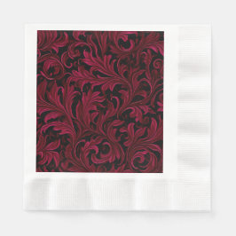 Guardanapo De Papel Burgundy Paisley Wedding