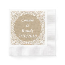 Burlap and Lace Wedkins