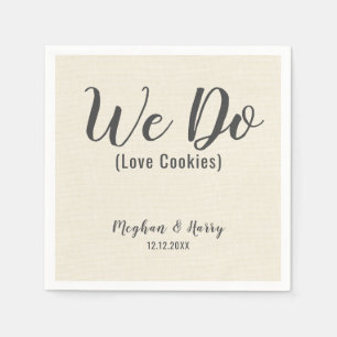 Guardanapo De Papel Burlap Russo Nós Amamos Cookies Personalizados