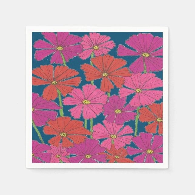 Guardanapo De Papel Bushel do Cosmos Brilhante (Frente)