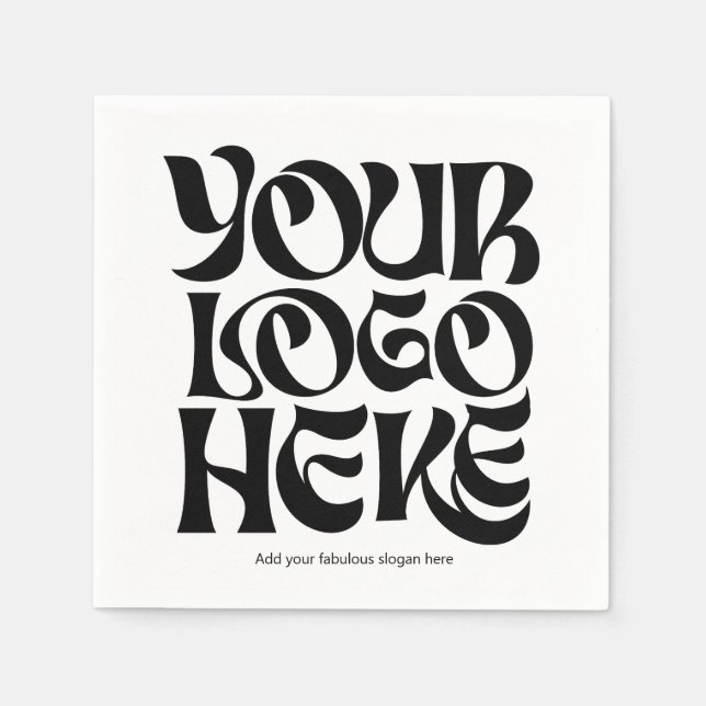 Guardanapo De Papel Business Large Logo and Text (Frente)