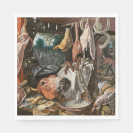 Guardanapo De Papel Butcher's Stall (por Pieter Aertsen)