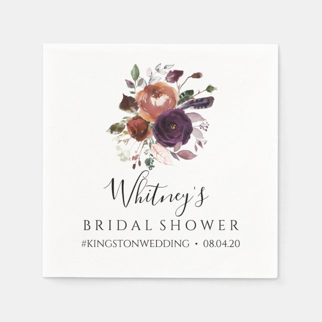 Guardanapo De Papel Butterrum & Plum Chá de panela Napkins (Frente)