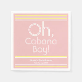 Guardanapo De Papel Cabana Boy Cocktail Napkins