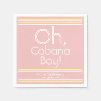 Guardanapo De Papel Cabana Boy Cocktail Napkins