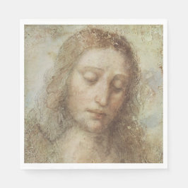 Guardanapo De Papel Cabeça de Cristo (Cristianismo) (Leonardo da Vinci