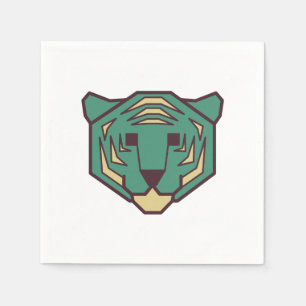 Guardanapo De Papel Cabeça de Tigre Azul
