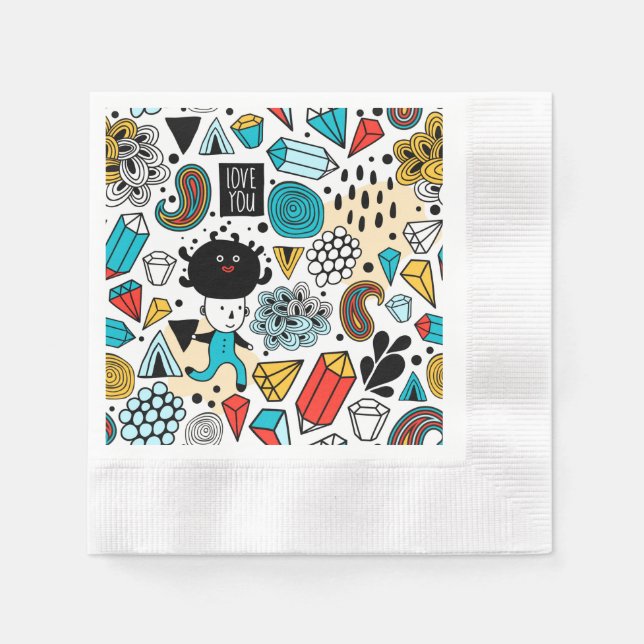 Guardanapo De Papel Cabeça louca (Frente)