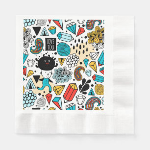 Guardanapo De Papel Cabeça louca