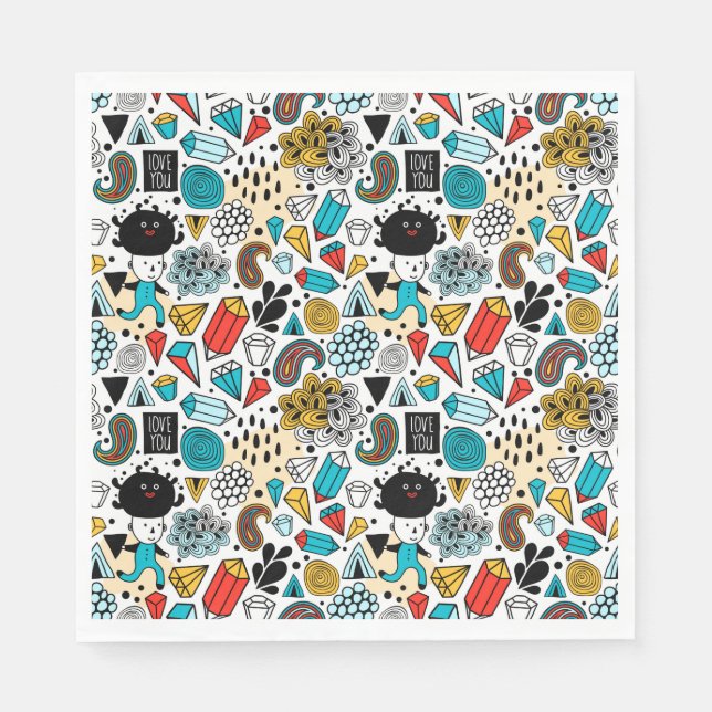 Guardanapo De Papel Cabeça louca (Frente)