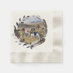 Guardanapo De Papel Caça de codorniz com uma Bretanha espanhola, Arte