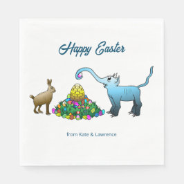 Guardanapo De Papel Caça de Ovos de Páscoa