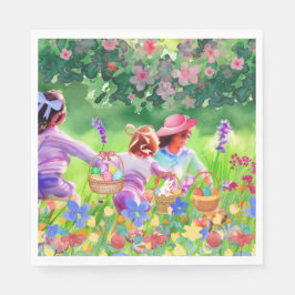 Guardanapo De Papel Caça de Ovos de Páscoa