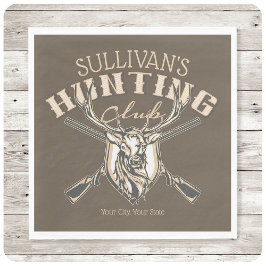 Guardanapo De Papel Caçador Personalizado Caça-Rifes de Troféus de Vea