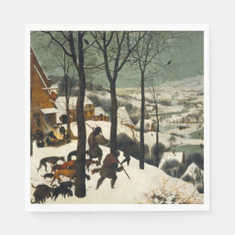Guardanapo De Papel Caçadores na neve (por Pieter Bruegel, o Velho)