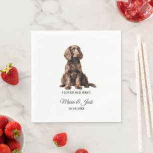 Guardanapo De Papel Cachorro American Water Spaniel Coquetel Casamento