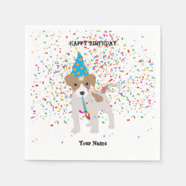 Guardanapo De Papel Cachorro - Animais na Festa de aniversário