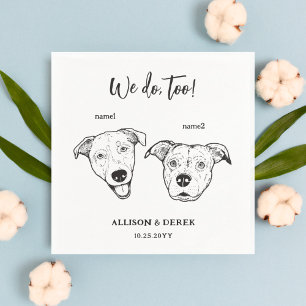 Guardanapo De Papel Cachorro Bonito Pet Fazemos Casamento